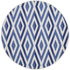 Modern Round Area Rug, 5' x Round