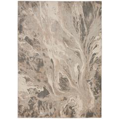 Nourison Home Elegance FAR01 Grey and White 5'x7' Contemporary Area Rug