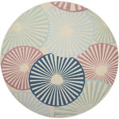 GRF20 Grafix Ivory/Multi Area Rug- 8' x ROUND