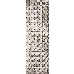 Modern Deco Area Rug, Navy/Ivory, 2'3" x 7'6"