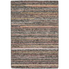 Nourison Plateau Area Rug, Grey/Flame, 2'3" x 3', PAE01