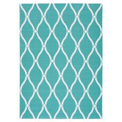 Home & Garden Area Rug, Aqua, 10' x 13'