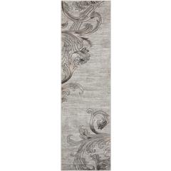 Contemporary Runner Area Rug, 8' Runner