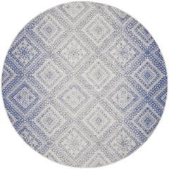Bohemian Round Area Rug, 8' x Round