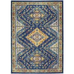 Bohemian Rectangle Area Rug, 5' x 7'