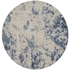 Modern Round Area Rug, 5' x Round