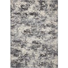 Gleam Area Rug, Ivory/Slate, 3'10" x 5'10"