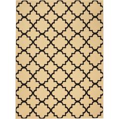 Grafix Area Rug, Cream/Black, 5'3" x 7'3"