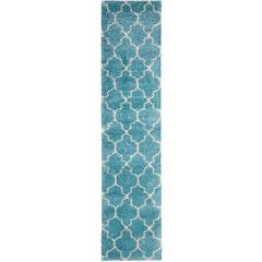 Amore Area Rug, Aqua, 2'2" x 10'