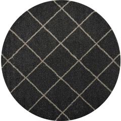 Brisbane Area Rug, Charcoal, 8'2" x ROUND