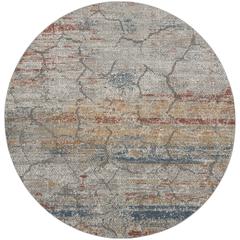 Modern Round Area Rug, 8' x Round