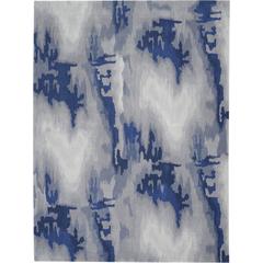 Symmetry Area Rug, Grey/Blue, 8'6" x 11'6"