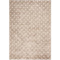 Modern Deco Area Rug, Taupe, 5'3" x 7'4"