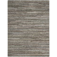 Nourison Plateau Area Rug, Grey/Green, 5'3" x 7'3", PAE01