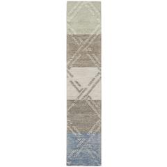Nourison Venosa Area Rug, Green Ivory, Taupe, Ivory Grey, Grey Ivory, Blue Ivory, 2' x 3', VSN01