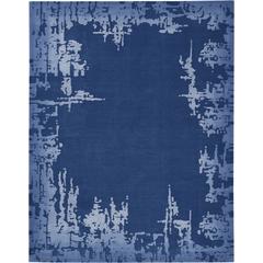 Symmetry Area Rug, Navy Blue, 7'9" X 9'9"