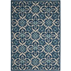Caribbean Area Rug, Navy, 5'3" x 7'5"