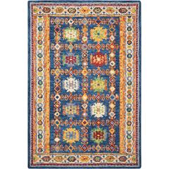 Bohemian Rectangle Area Rug, 5' x 8'