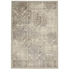 Graphic Illusions Area Rug, Ivory, 5'3" x 7'5"