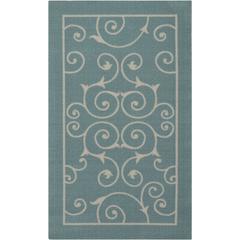 Home & Garden Area Rug, Light Blue, 2'3" x 3'9"