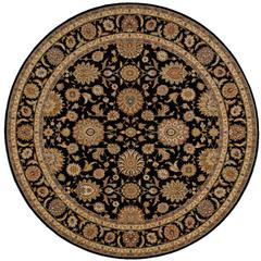 Round Traditional Machine Made Area Rug