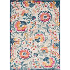 Bohemian Rectangle Area Rug, 5' x 7'
