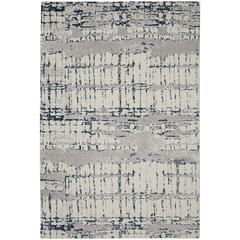 Modern Rectangle Area Rug, 6' x 8'