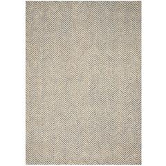 Modern Deco Area Rug, Light Blue/Ivory, 3'9" x 5'9"