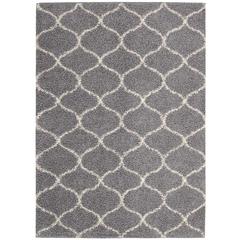 Nourison Windsor Silver Shag Area Rug