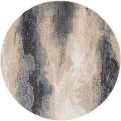 Modern Round Area Rug, 5' x Round
