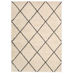 Brisbane Area Rug, Ivory/Charcoal, 8'2" x 10'