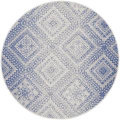 Bohemian Round Area Rug, 5' x Round