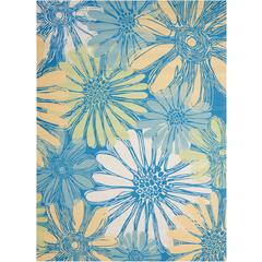 Home & Garden Area Rug, Blue, 5'3" x 7'5"