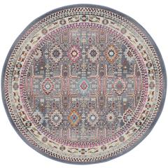 Bohemian Round Area Rug, 4' x Round