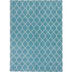 Amore Area Rug, Aqua, 7'10" x 10'10"