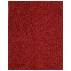 Nourison Zen Red Shag Area Rug