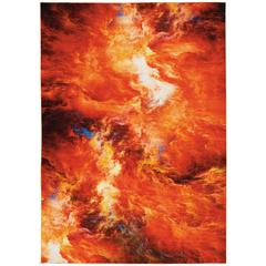 Nourison Le Reve Area Rug, Red Flame, 5'3" x 7'3", LER05
