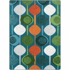 Kid Essentials String Along 7'8" x 10'9" Area Rug in Color Citrus
