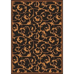 Any Day Matinee Acanthus 5'4" x 7'8" Area Rug in Color Brown