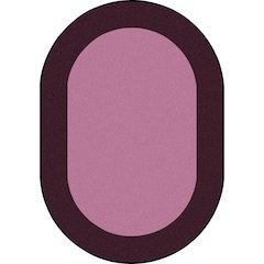 Kid Essentials All Around 7'8" x 10'9" Oval Area Rug in Color Purple