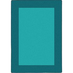 Kid Essentials All Around 7'8" x 10'9" Area Rug in Color Teal