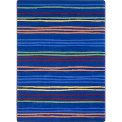 Kid Essentials All Lined Up 7'8" x 10'9" Area Rug in Color Rainbow