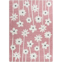 Claremont Kids Big Blooms 5'4" x 7'8" Area Rug in Color Blush