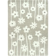 Claremont Kids Big Blooms 5'4" x 7'8" Area Rug in Color Linen
