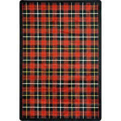 Kaleidoscope Bit O' Scotch 5'4" x 7'8" Area Rug in Color Lumberjack Red