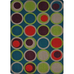 Kid Essentials Circle Back 7'8" x 10'9" Area Rug in Color Tropics