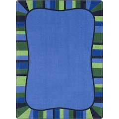 Kid Essentials Colorful Accents 7'8" x 10'9" Area Rug in Color Seaglass