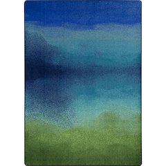 Kid Essentials Colorwash 7'8" x 10'9" Area Rug in Color Marine