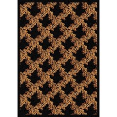 Any Day Matinee Corinth 5'4" x 7'8" Area Rug in Color Black