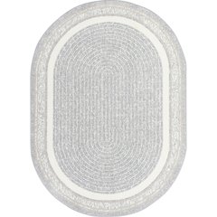 Cozy Corner 5'4" x 7'8" Oval Area Rug in Color Mist
